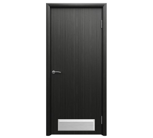 Aquadoor дверь гладкая венге пластиковая с вентиляционной решеткой