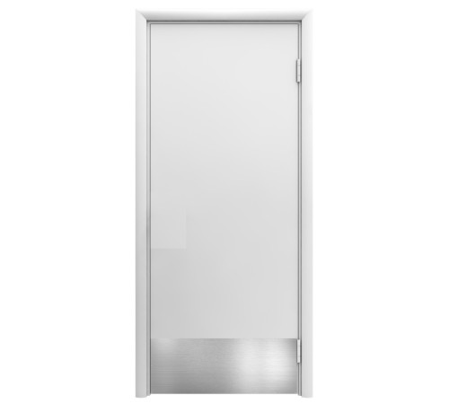 Aquadoor дверь маятниковая белая пластиковая с отбойной пластиной