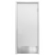 Aquadoor дверь маятниковая белая пластиковая с отбойной пластиной