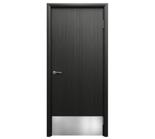 Aquadoor дверь гладкая венге пластиковая с отбойной пластиной