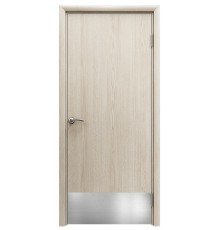Aquadoor дверь гладкая скандинавский дуб пластиковая с отбойной пластиной