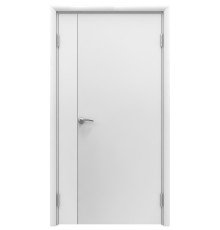 Aquadoor дверь двустворчатая гладкая белая пластиковая