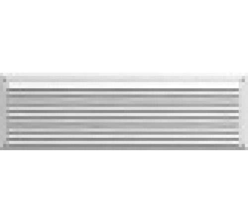 Aquadoor дверь гладкая белая пластиковая с вентиляционной решеткой