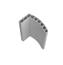 Наличник 60x35x2200 полукруглый, белый