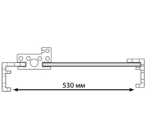 Дверная коробка 60x40 прямая. Комплект древесные цвета, серый для 1-створчатой (2.5)