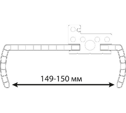 Наличник 60x110x2600 полукруглый, древесные цвета, серый