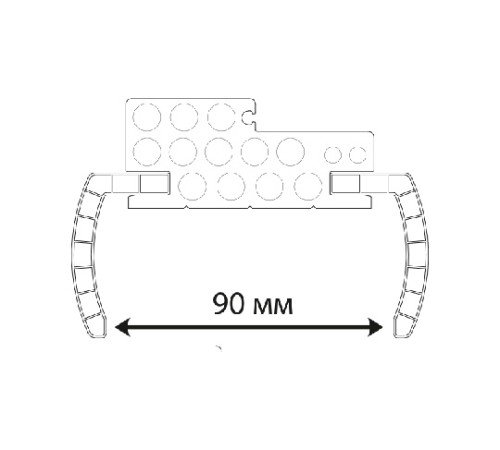 Пластиковая дверь Aquadoor Zargo Uno