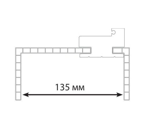 Дверная коробка 60x40 прямая. Комплект древесные цвета, серый для 1-створчатой (2.5)