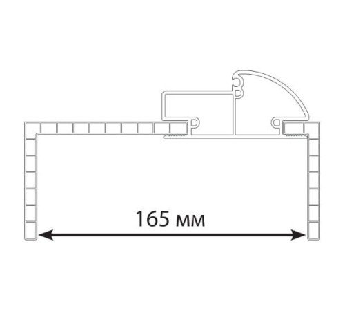 Дверная коробка 90x40 полукруглая. Комплект белый для 1-створчатой (2.5)